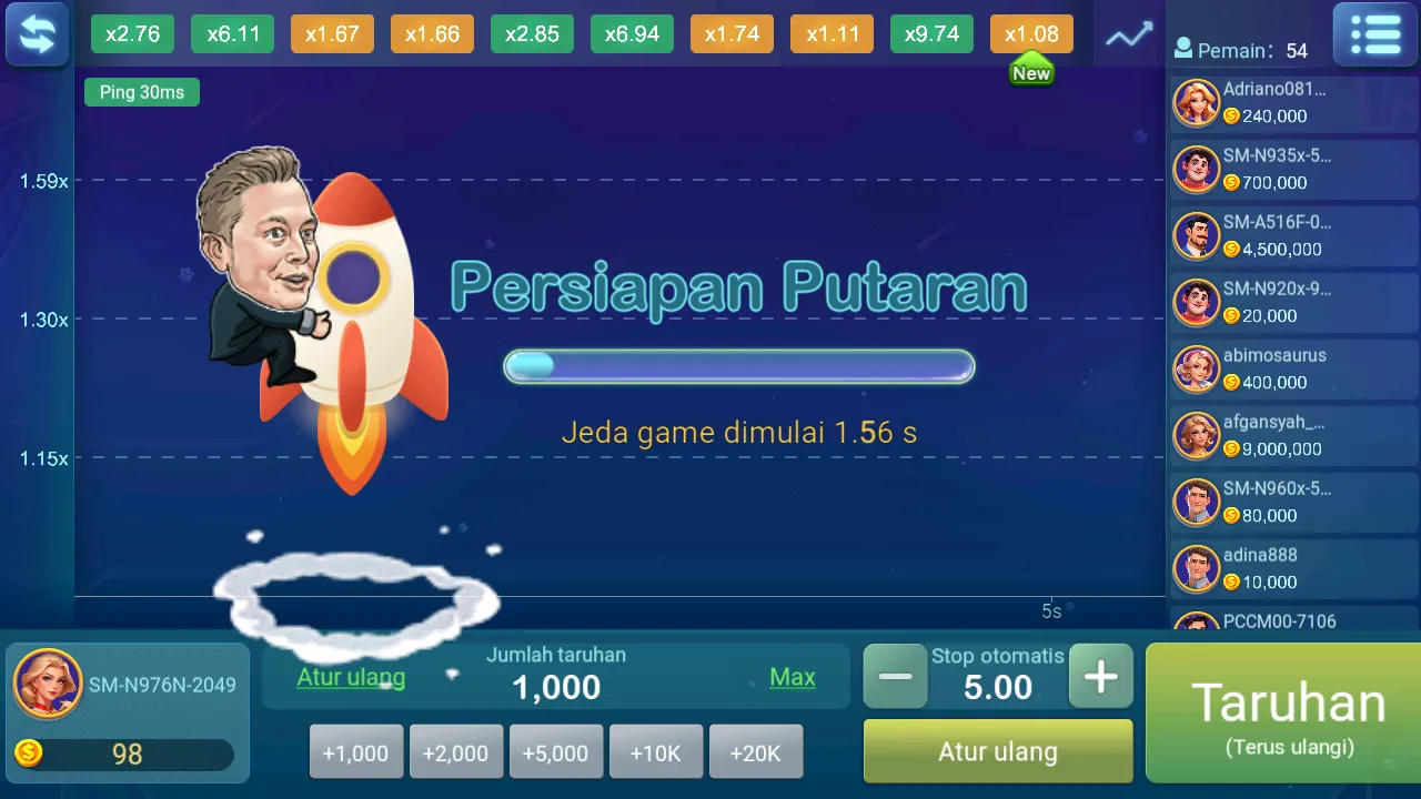 Fitur Bonus Crash